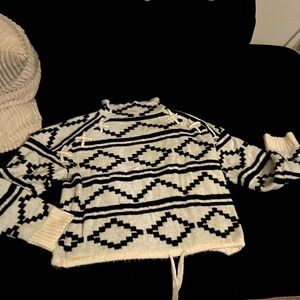 Black & white Madeline & Monroe sweater